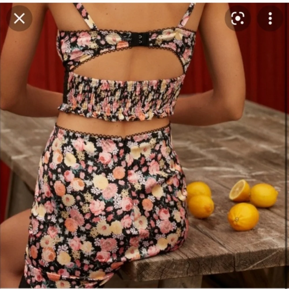 🍋For LOVE & LEMONS Crop Top and Skirt Set-2pc - Picture 15 of 16